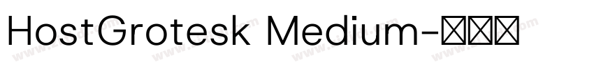 HostGrotesk Medium字体转换